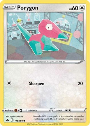 Porygon 116/198  SWSH06 Chilling Reign - Common