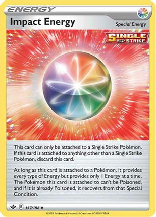Impact Energy 157/198  SWSH06 Chilling Reign - Uncommon