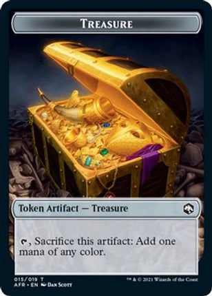 Treasure // Angel Double-Sided Token (AFR-15 // 1) - Adventures in the Forgotten Realms Foil