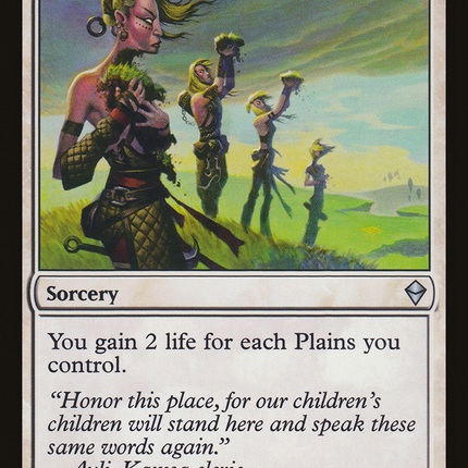 Landbind Ritual (ZEN-024) - Zendikar Foil