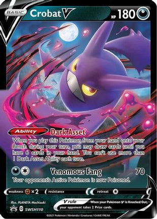 Crobat V SWSH110/307  - Holofoil SWSH Sword & Shield Promo Cards - Promo