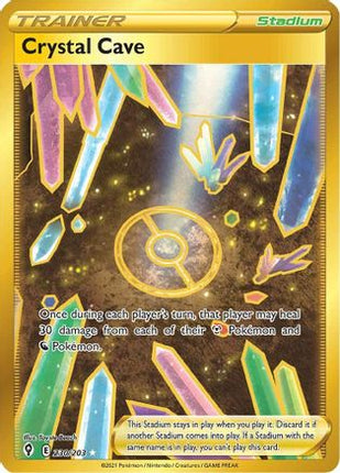 Crystal Cave (Secret) 230/203  - Holofoil SWSH07 Evolving Skies - Secret Rare