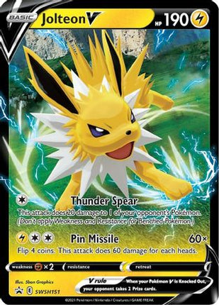 Jolteon V SWSH151/307  - Holofoil SWSH Sword & Shield Promo Cards - Promo