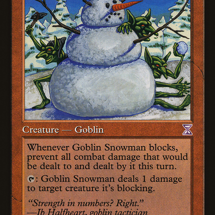 Goblin Snowman (TSB-064) - Time Spiral Timeshifted Foil