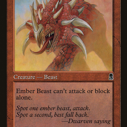 Ember Beast (ODY-190) - Odyssey Foil