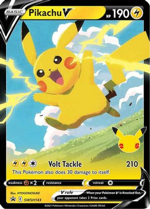 Pikachu V SWSH143/307  - Holofoil SWSH Sword & Shield Promo Cards - Promo