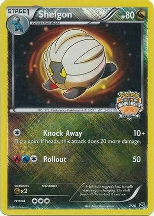 Shelgon - 7/20 (Regional Championships)/020  - Reverse Holofoil League & Championship Cards - Promo