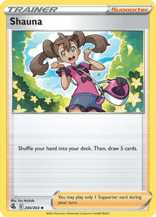 Shauna 240/264  SWSH08 Fusion Strike - Uncommon