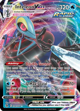 Inteleon VMAX 079/264  - Holofoil SWSH08 Fusion Strike - Ultra Rare