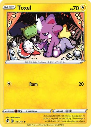 Toxel (105) 105/264  - Reverse Holofoil SWSH08 Fusion Strike - Common