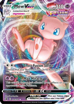 Mew VMAX 114/264  - Holofoil SWSH08 Fusion Strike - Ultra Rare