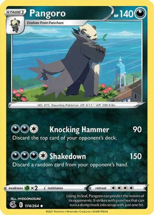 Pangoro 174/264  - Reverse Holofoil SWSH08 Fusion Strike - Uncommon