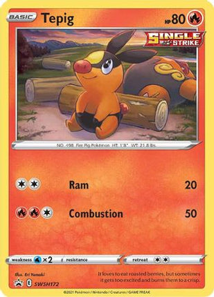 Tepig SWSH172/307  - Holofoil SWSH Sword & Shield Promo Cards - Promo