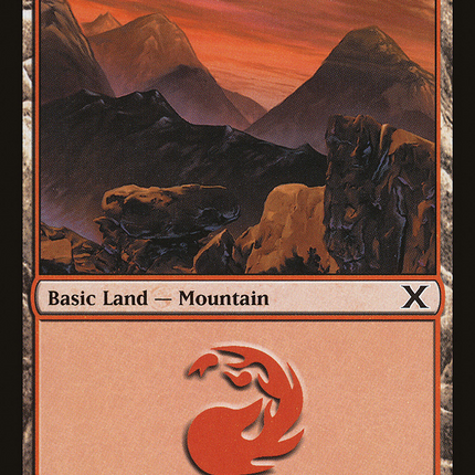 Mountain (10E-377) - Tenth Edition Foil