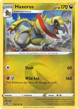 Haxorus 112/172  SWSH09 Brilliant Stars - Rare
