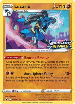 Lucario SWSH186/307  - Holofoil SWSH Sword & Shield Promo Cards - Promo