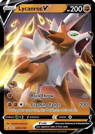 Lycanroc V SWSH199/307  - Holofoil SWSH Sword & Shield Promo Cards - Promo