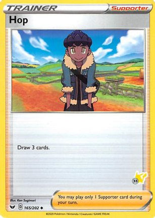 Hop - 165/202 (#33 Pikachu Stamped)/202  Battle Academy 2022 - Promo