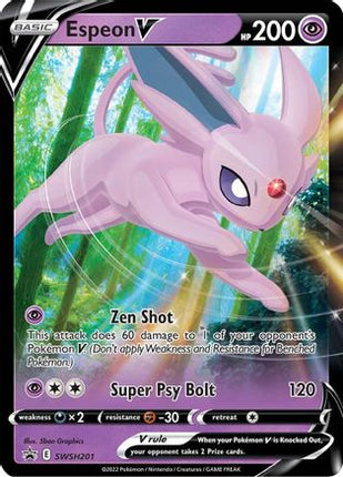 Espeon V SWSH201/307  - Holofoil SWSH Sword & Shield Promo Cards - Promo