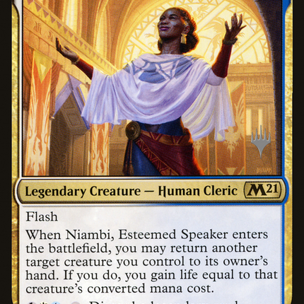 Niambi, Esteemed Speaker (PPM21-222) - Core Set 2021 Promos