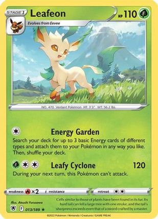 Leafeon 013/189  SWSH10 Astral Radiance - Rare