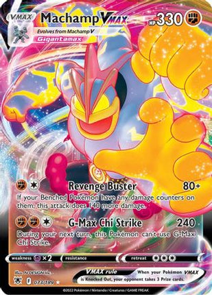 Machamp VMAX 073/189  - Holofoil SWSH10 Astral Radiance - Ultra Rare