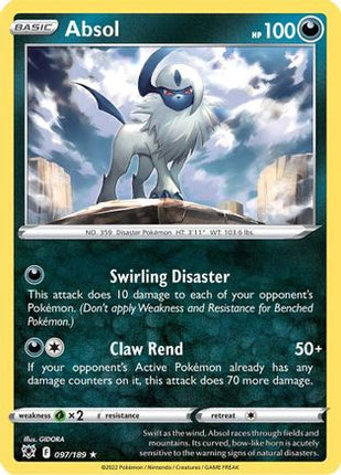 Absol 097/189  - Holofoil SWSH10 Astral Radiance - Holo Rare