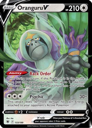 Oranguru V 133/189  - Holofoil SWSH10 Astral Radiance - Ultra Rare