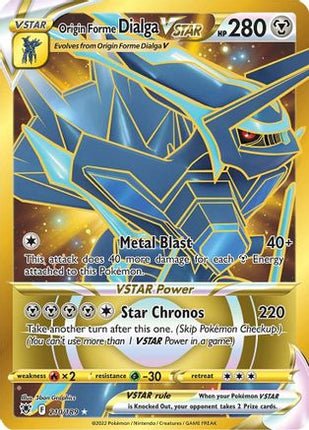 Origin Forme Dialga VSTAR 210/189  - Holofoil SWSH10 Astral Radiance - Secret Rare