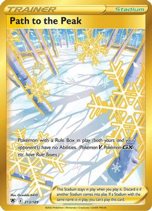 Path to the Peak (Secret) 213/189  - Holofoil SWSH10 Astral Radiance - Secret Rare