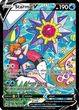 Starmie V TG13/TG30  - Holofoil SWSH10 Astral Radiance Trainer Gallery - Ultra Rare