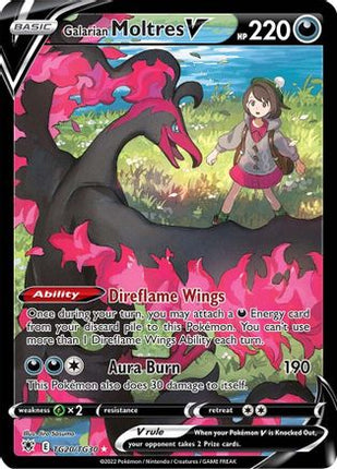Galarian Moltres V TG20/TG30  - Holofoil SWSH10 Astral Radiance Trainer Gallery - Ultra Rare