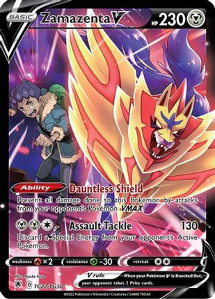 Zamazenta V TG22/TG30  - Holofoil SWSH10 Astral Radiance Trainer Gallery - Ultra Rare