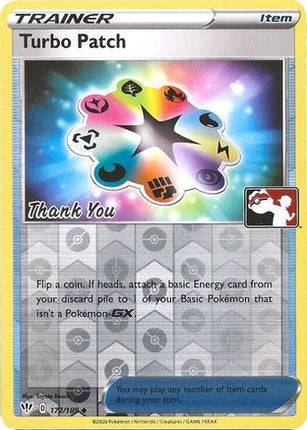 Turbo Patch 172/189  - Reverse Holofoil League & Championship Cards - Promo