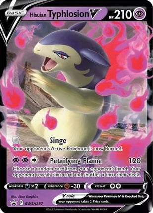 Hisuian Typhlosion V SWSH237/307  - Holofoil SWSH Sword & Shield Promo Cards - Promo