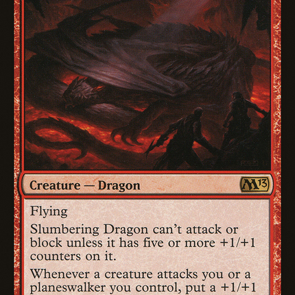 Slumbering Dragon (M13-148) - Magic 2013 Foil