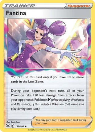 Fantina 157/196  - Reverse Holofoil SWSH11 Lost Origin - Uncommon