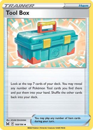 Tool Box 168/196  - Reverse Holofoil SWSH11 Lost Origin - Uncommon