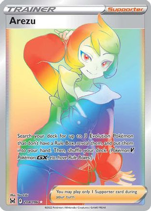 Arezu (Secret) 204/196  - Holofoil SWSH11 Lost Origin - Secret Rare