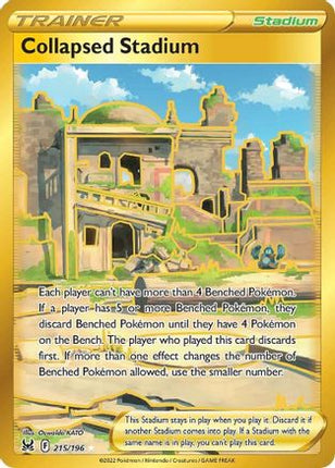 Collapsed Stadium (Secret) 215/196  - Holofoil SWSH11 Lost Origin - Secret Rare