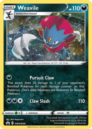 Weavile SWSH246/307  - Holofoil SWSH Sword & Shield Promo Cards - Promo