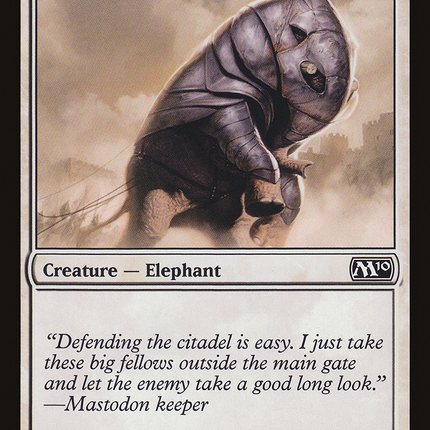 Siege Mastodon (M10-030) - Magic 2010 Foil