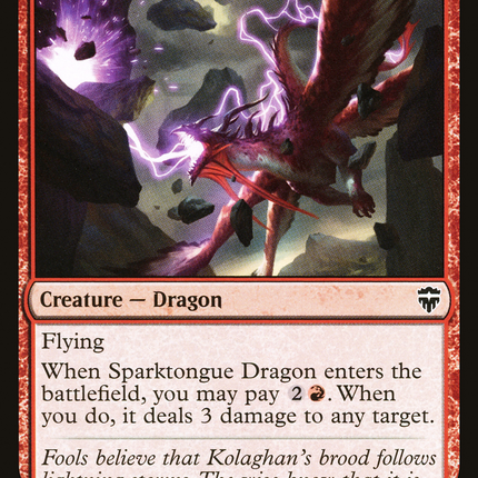 Sparktongue Dragon (CMR-202) - Commander Legends