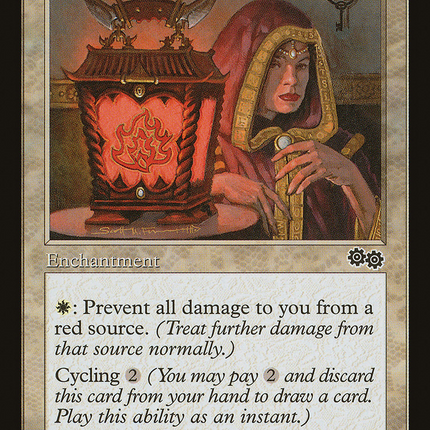 Rune of Protection: Red (USG-040) - Urza's Saga
