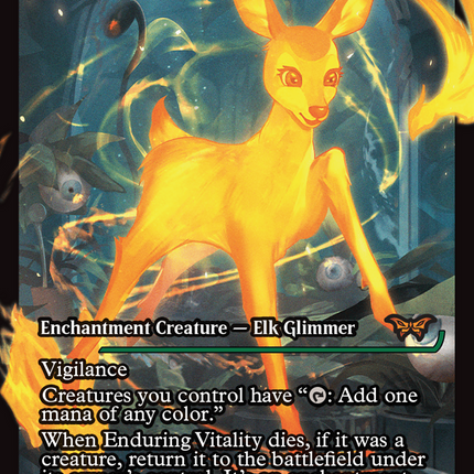 Enduring Vitality (DSK-394) - Duskmourn: House of Horror: (Showcase) Foil