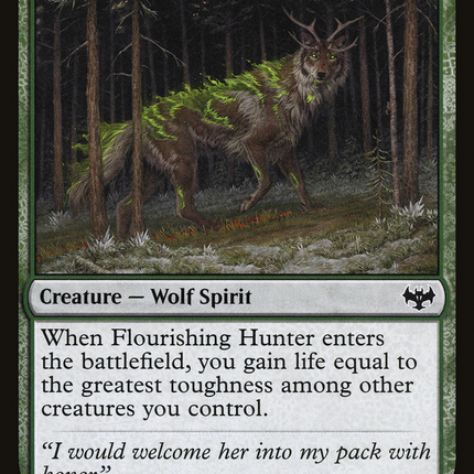 Flourishing Hunter (VOW-199) - Innistrad: Crimson Vow Foil