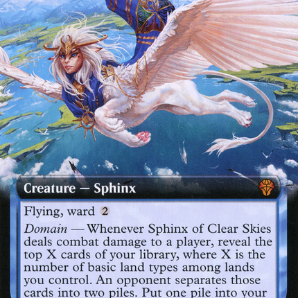 Sphinx of Clear Skies (DMU-396) - Dominaria United: (Extended Art)