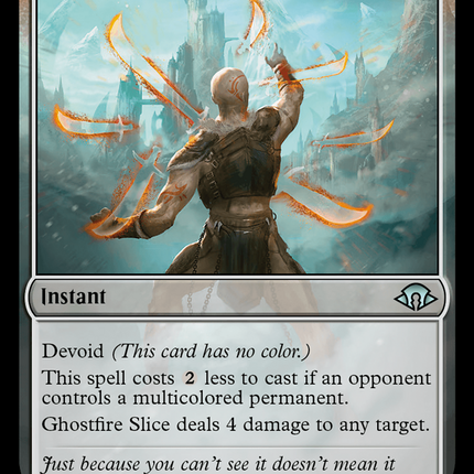Ghostfire Slice (MH3-123) - Modern Horizons 3: (devoid) Foil