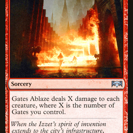 Gates Ablaze (RNA-102) - Ravnica Allegiance Foil