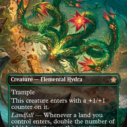 Mossborn Hydra (FDN-337) - Foundations (Borderless) Foil
